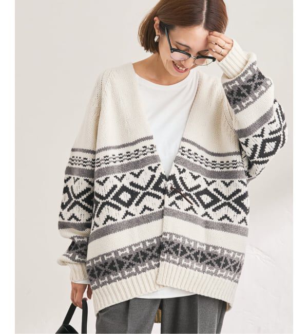 FRAMeWORK「≪追加≫ジャガードカーディガン 2」|カーディガン|