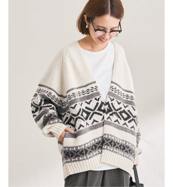 FRAMeWORK「≪追加≫ジャガードカーディガン 2」|カーディガン|