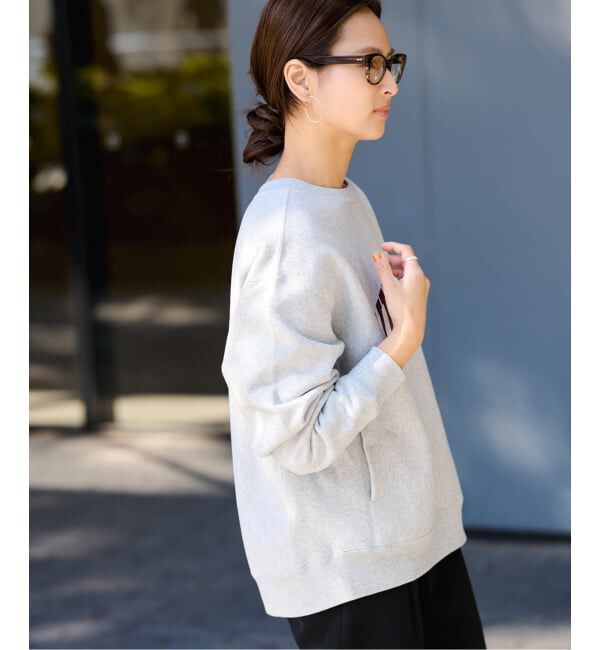 FRAMeWORK「Champion 別注リバースウィーブ ロゴスウェットポケットプルオーバー」|スウェット・ジャージ|