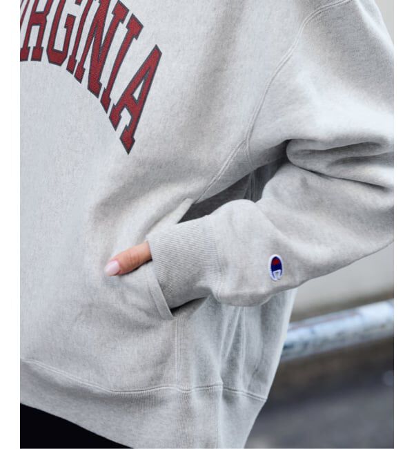 FRAMeWORK「Champion 別注リバースウィーブ ロゴスウェットポケットプルオーバー」|スウェット・ジャージ|