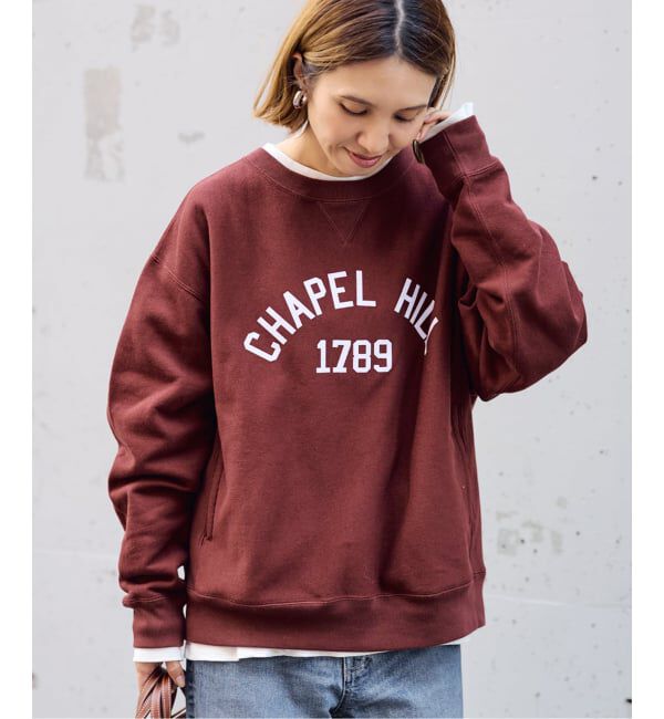 FRAMeWORK「Champion 別注リバースウィーブ ロゴスウェットポケットプルオーバー」|スウェット・ジャージ|