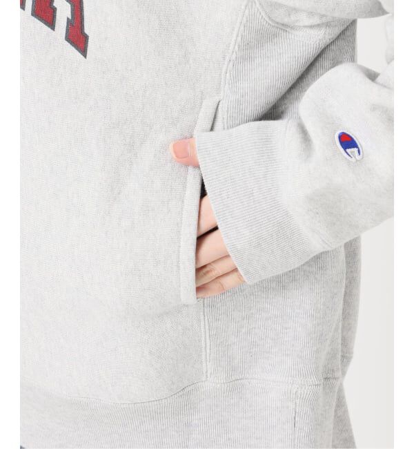 FRAMeWORK「Champion 別注リバースウィーブ ロゴスウェットポケットプルオーバー」|スウェット・ジャージ|