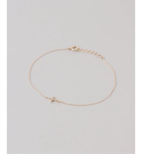 Lilas by Spick&Span「クロスダイヤブレスレット K10」|ブレスレット・バングル|