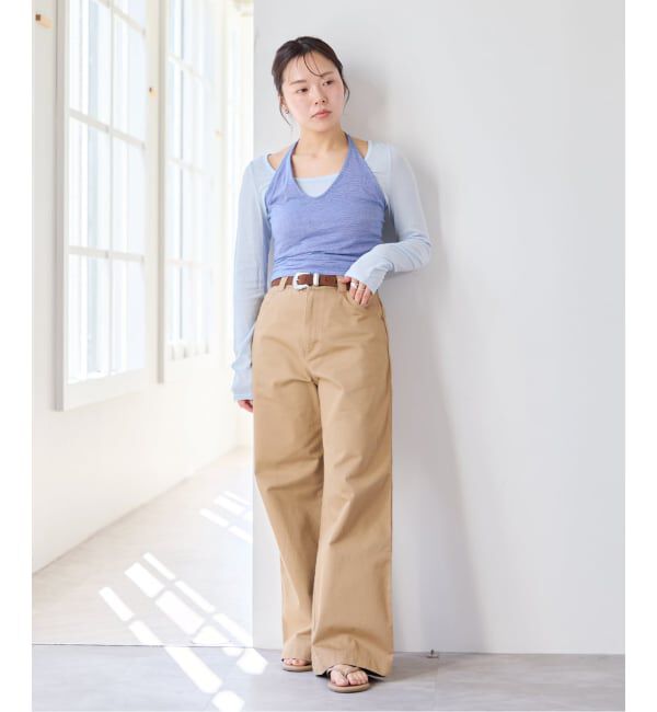 U by SPICK&SPAN「ヴィンテージライクチノパンツ」|チノ|