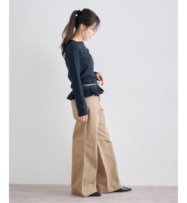 U by SPICK&SPAN「ヴィンテージライクチノパンツ」|チノ|