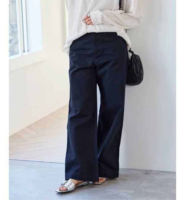 U by SPICK&SPAN「ヴィンテージライクチノパンツ」|チノ|ネイビー