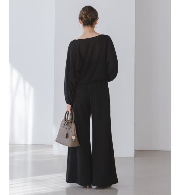 NOBLE「ワイドスリーブ ショートプルオーバー」|ニット・セーター|