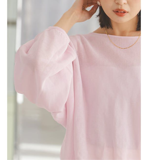 NOBLE「ワイドスリーブ ショートプルオーバー」|ニット・セーター|