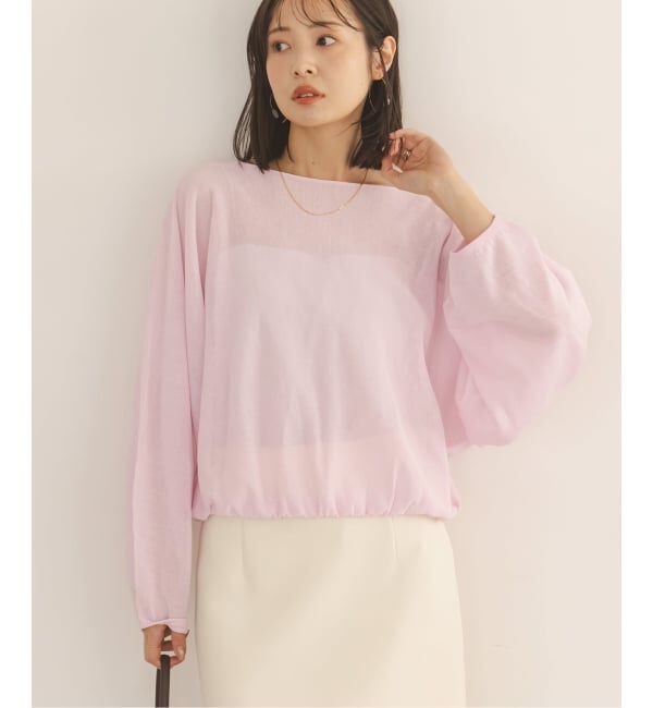 NOBLE「ワイドスリーブ ショートプルオーバー」|ニット・セーター|