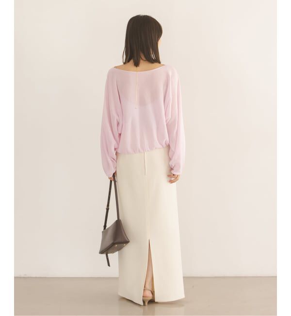 NOBLE「ワイドスリーブ ショートプルオーバー」|ニット・セーター|