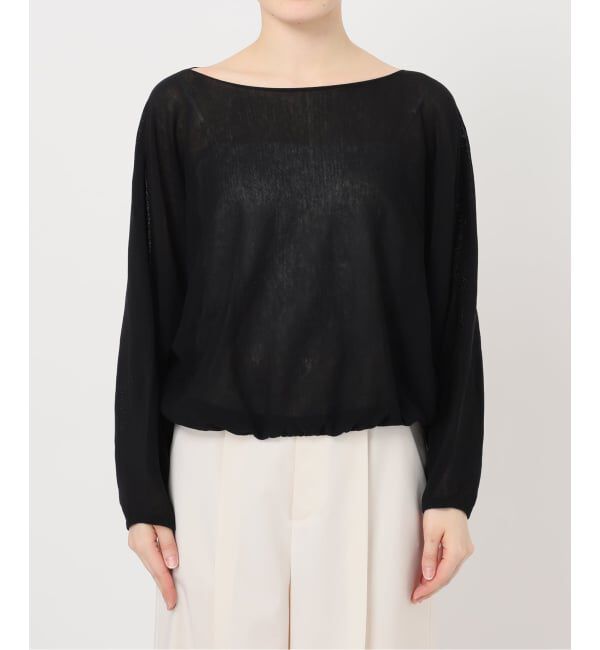 NOBLE「ワイドスリーブ ショートプルオーバー」|ニット・セーター|