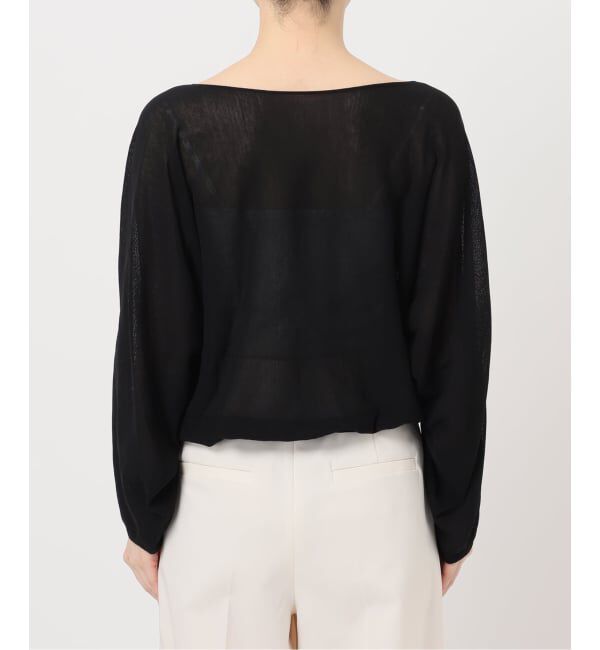 NOBLE「ワイドスリーブ ショートプルオーバー」|ニット・セーター|