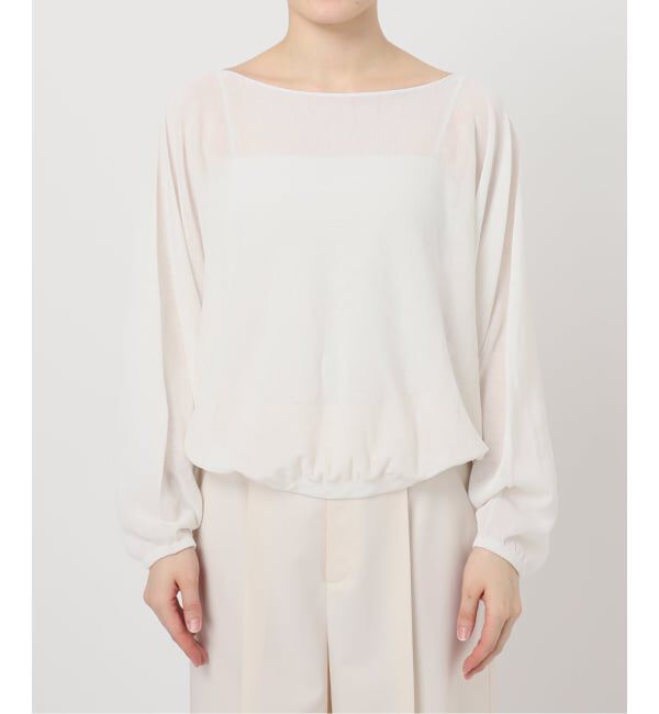 NOBLE「ワイドスリーブ ショートプルオーバー」|ニット・セーター|