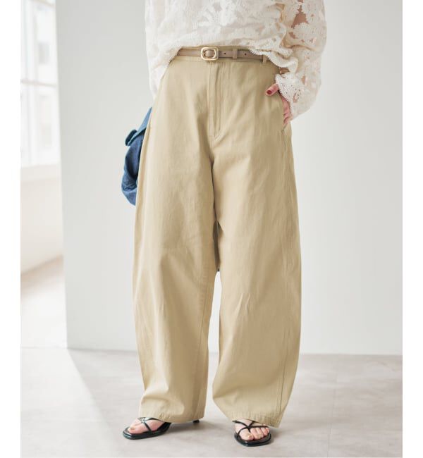 Spick and Span「コットンバレルレッグパンツ」|その他|