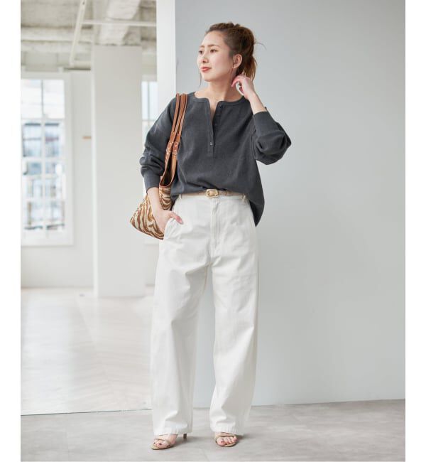 Spick and Span「コットンバレルレッグパンツ」|その他|