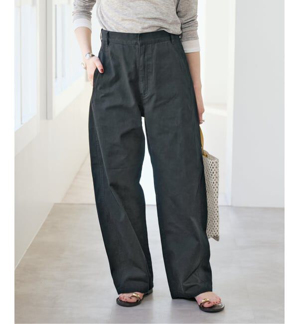 Spick and Span「コットンバレルレッグパンツ」|その他|