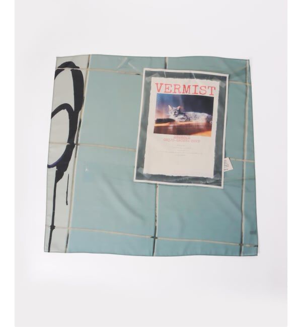 U by SPICK&SPAN「LY / エルワイ Postcard scarf」|バンダナ・スカーフ|