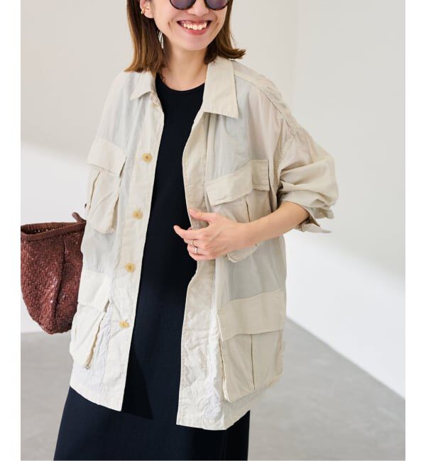 FRAMeWORK「ローンワッシャーミリタリージャケット」|ミリタリージャケット|