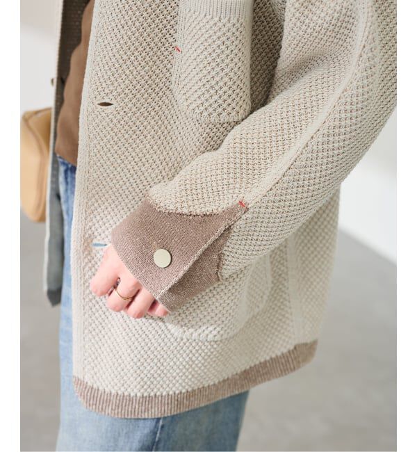 FRAMeWORK「MEIAS KNIT カバーオール」|カーディガン|