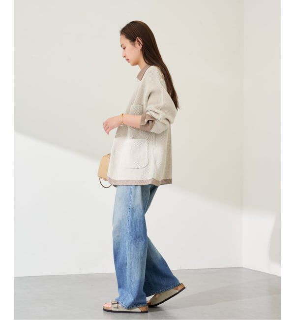 FRAMeWORK「MEIAS KNIT カバーオール」|カーディガン|