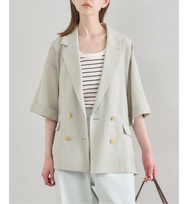 U by SPICK&SPAN「《予約》2WAY ハリヌキリブマルチボーダータンク」|タンクトップ|