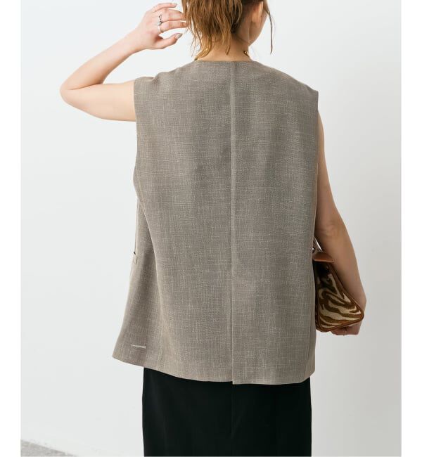 Spick and Span「《予約》ドライメッシュツイードベスト」|ベスト・ジレ|