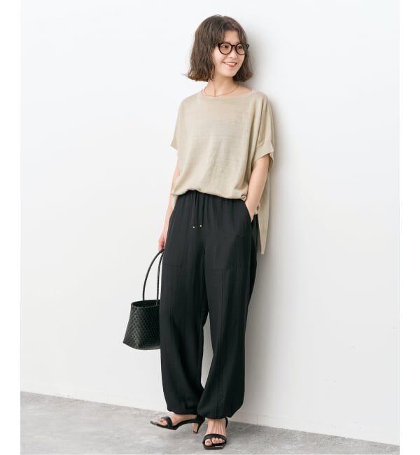 Spick and Span「《予約》ドレープツイルイージーファティーグパンツ」|スラックス|