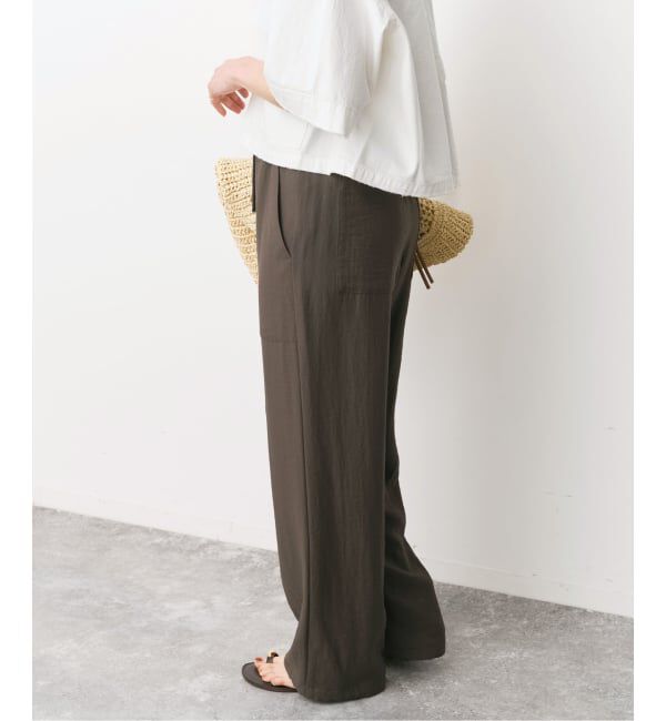Spick and Span「《予約》ドレープツイルイージーファティーグパンツ」|スラックス|