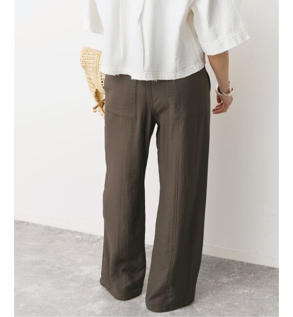 Spick and Span「《予約》ドレープツイルイージーファティーグパンツ」|スラックス|