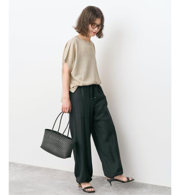 Spick and Span「《予約》ドレープツイルイージーファティーグパンツ」|スラックス|