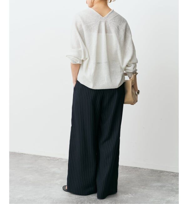 Spick and Span「《予約》ペーパーヤーンコクーンシルエットプルオーバー」|ニット・セーター|