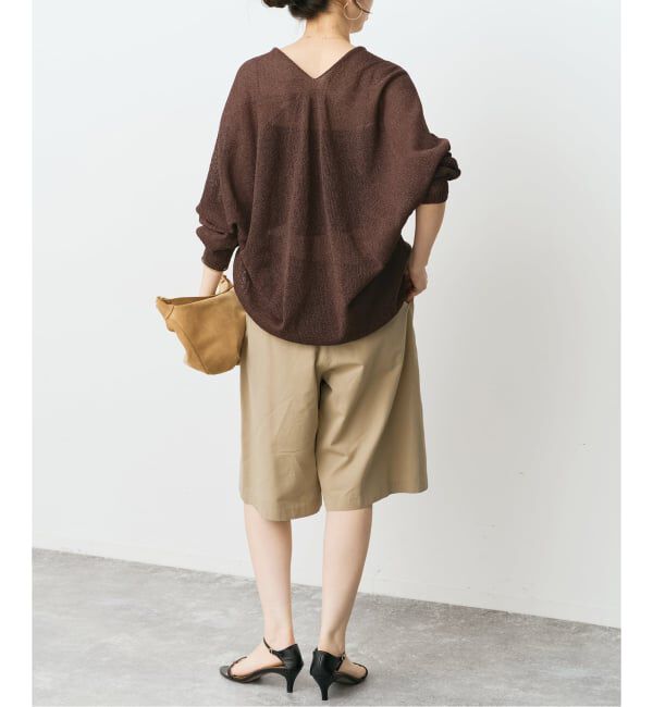 Spick and Span「《予約》ペーパーヤーンコクーンシルエットプルオーバー」|ニット・セーター|