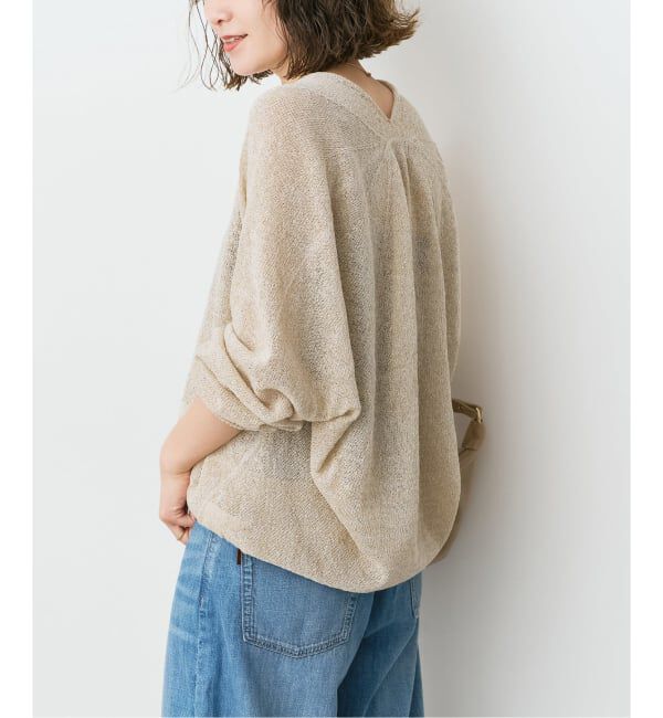 Spick and Span「《予約》ペーパーヤーンコクーンシルエットプルオーバー」|ニット・セーター|