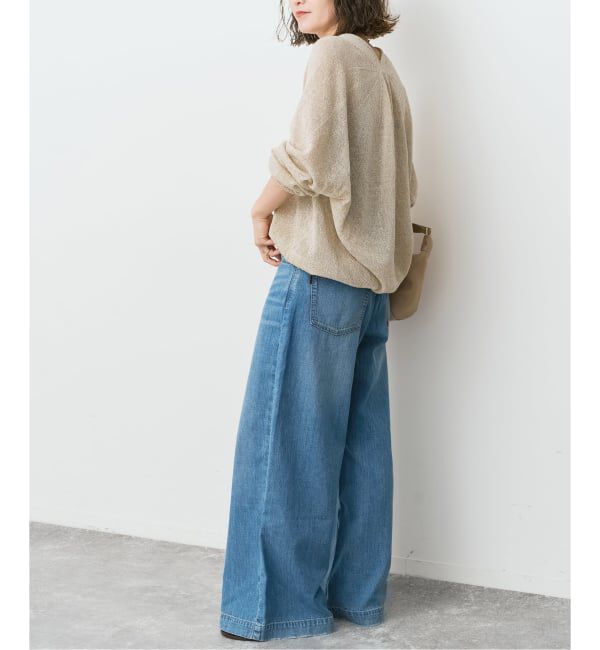 Spick and Span「《予約》ペーパーヤーンコクーンシルエットプルオーバー」|ニット・セーター|