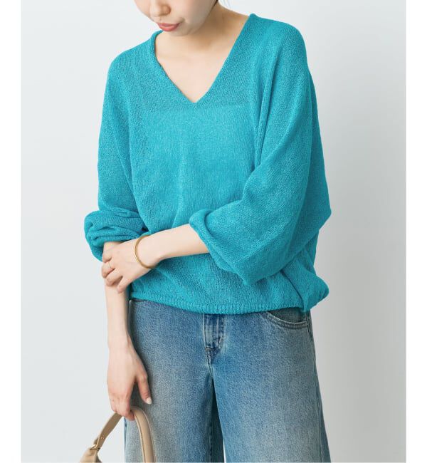 Spick and Span「《予約》ペーパーヤーンコクーンシルエットプルオーバー」|ニット・セーター|