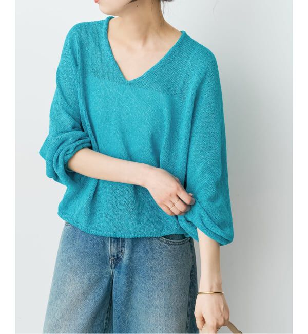 Spick and Span「《予約》ペーパーヤーンコクーンシルエットプルオーバー」|ニット・セーター|