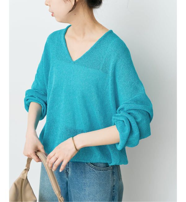 Spick and Span「《予約》ペーパーヤーンコクーンシルエットプルオーバー」|ニット・セーター|