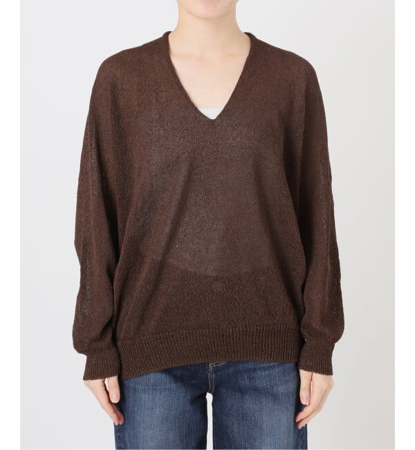 Spick and Span「《予約》ペーパーヤーンコクーンシルエットプルオーバー」|ニット・セーター|