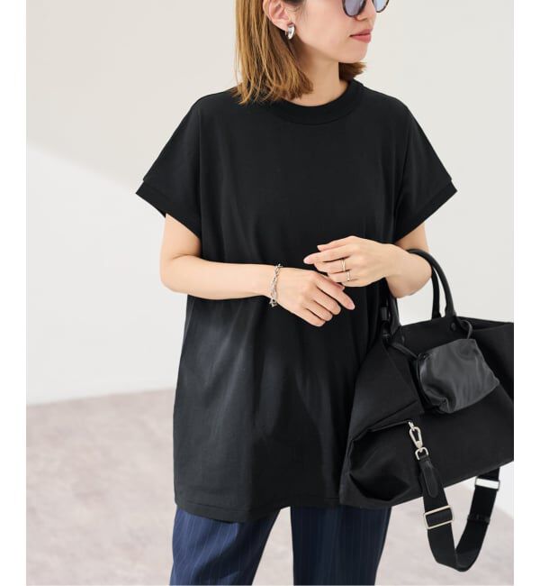 FRAMeWORK「ATON/エイトン DRYCOTTON JERSEY OVERSIZED プルオーバー」|Tシャツ・カットソー|ブラック