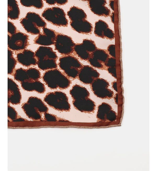FRAMeWORK「manipuri/マニプリ シルク65 レオパード ペグ」|バンダナ・スカーフ|