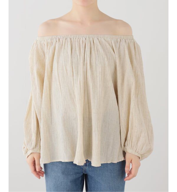 FRAMeWORK「楊柳2WAYオフショルダーブラウス」|シャツ・ブラウス|ナチュラル