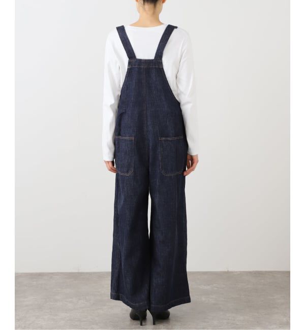  「【洗える】Munich/ミューニック スラブコットンデニムオールインワン」|オールインワン|