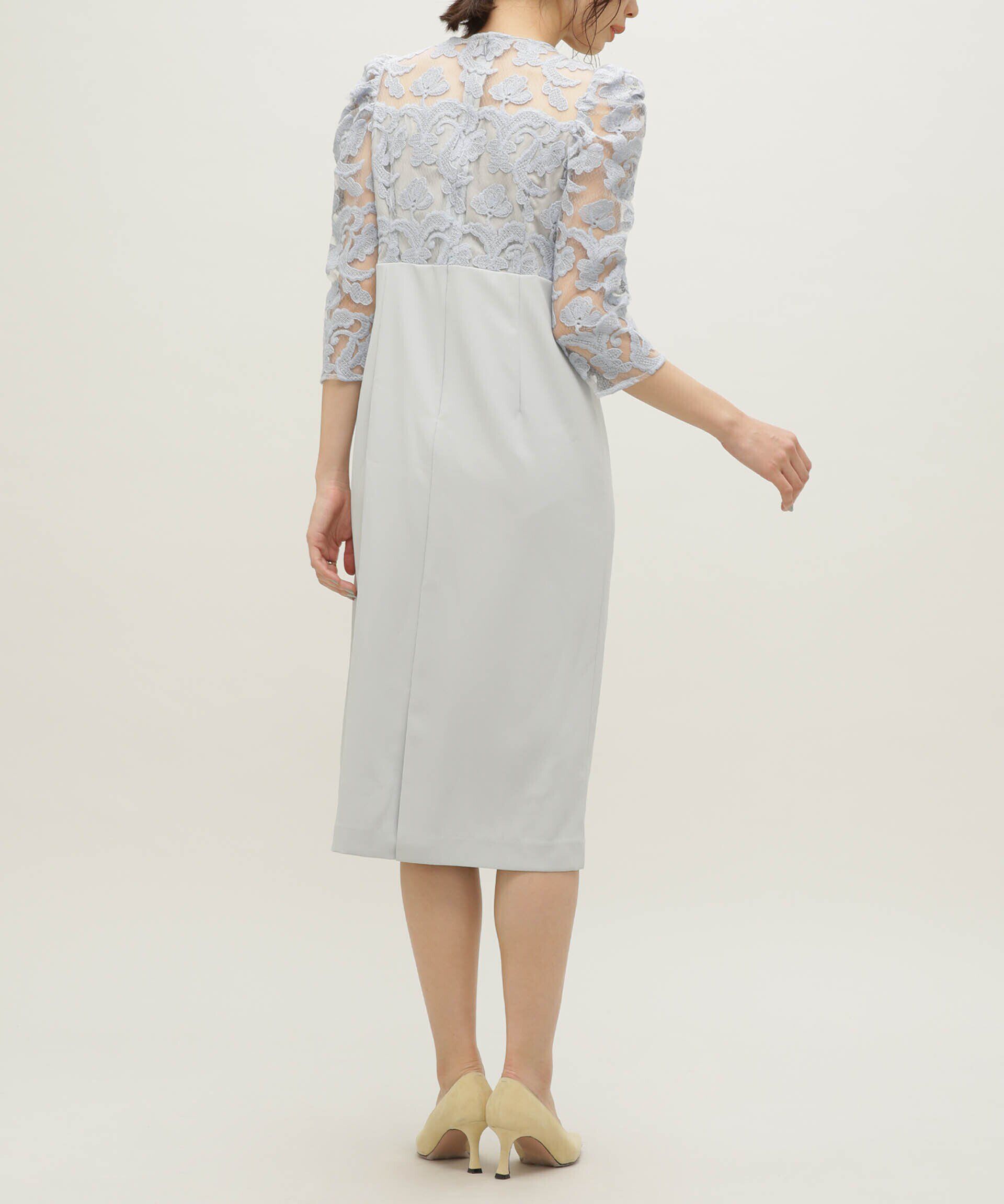 nano･universe「troisiemechaco/エンブロダイリーチュール ダブルクロスワンピース」|ワンピース|