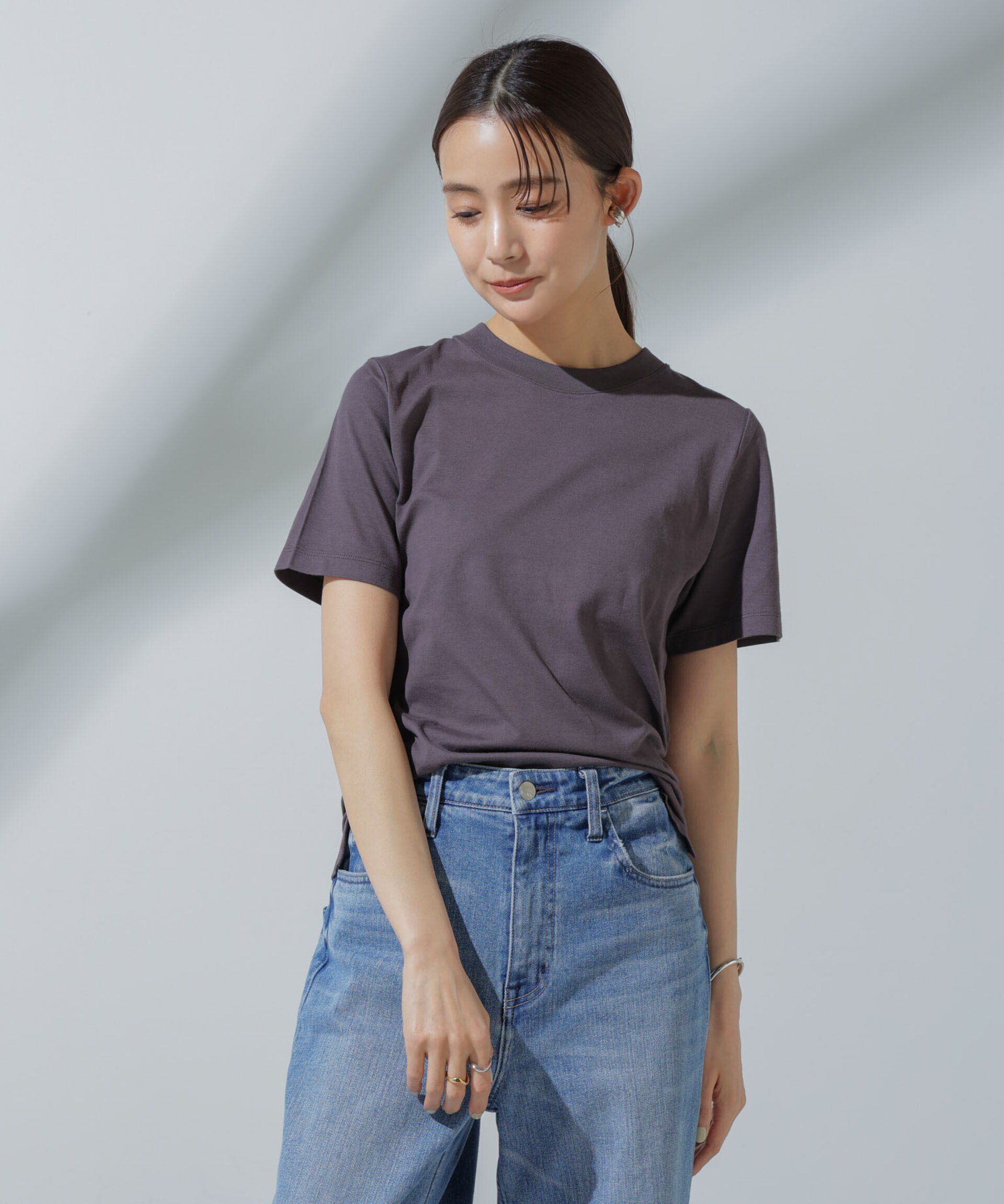 nano･universe「Anti Soaked(R) 汗染み防止 クルーネックTシャツ」|Tシャツ・カットソー|