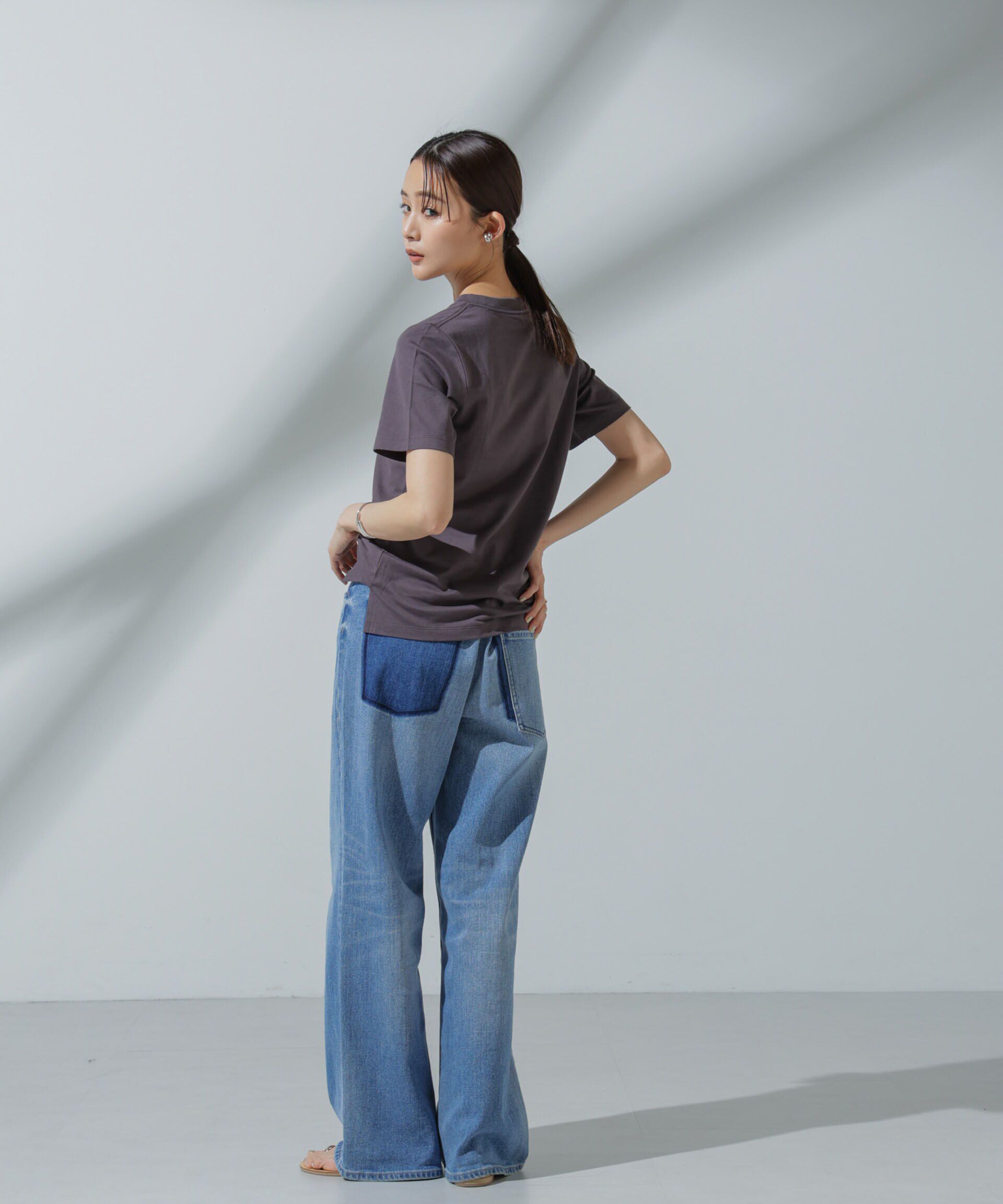 nano･universe「Anti Soaked(R) 汗染み防止 クルーネックTシャツ」|Tシャツ・カットソー|