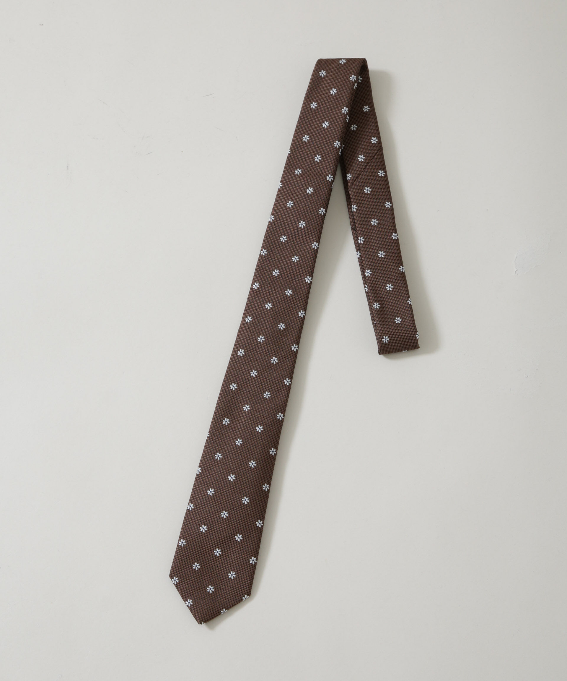 nano･universe「京都西陣ウォッシャブルフラワーモチーフネクタイ」|ネクタイ・蝶ネクタイ|