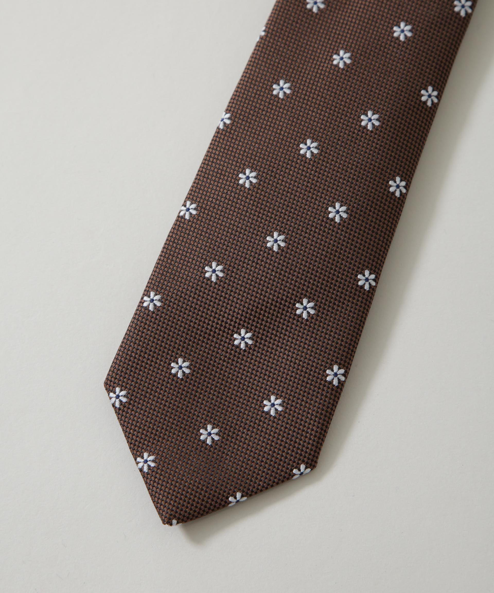 nano･universe「京都西陣ウォッシャブルフラワーモチーフネクタイ」|ネクタイ・蝶ネクタイ|