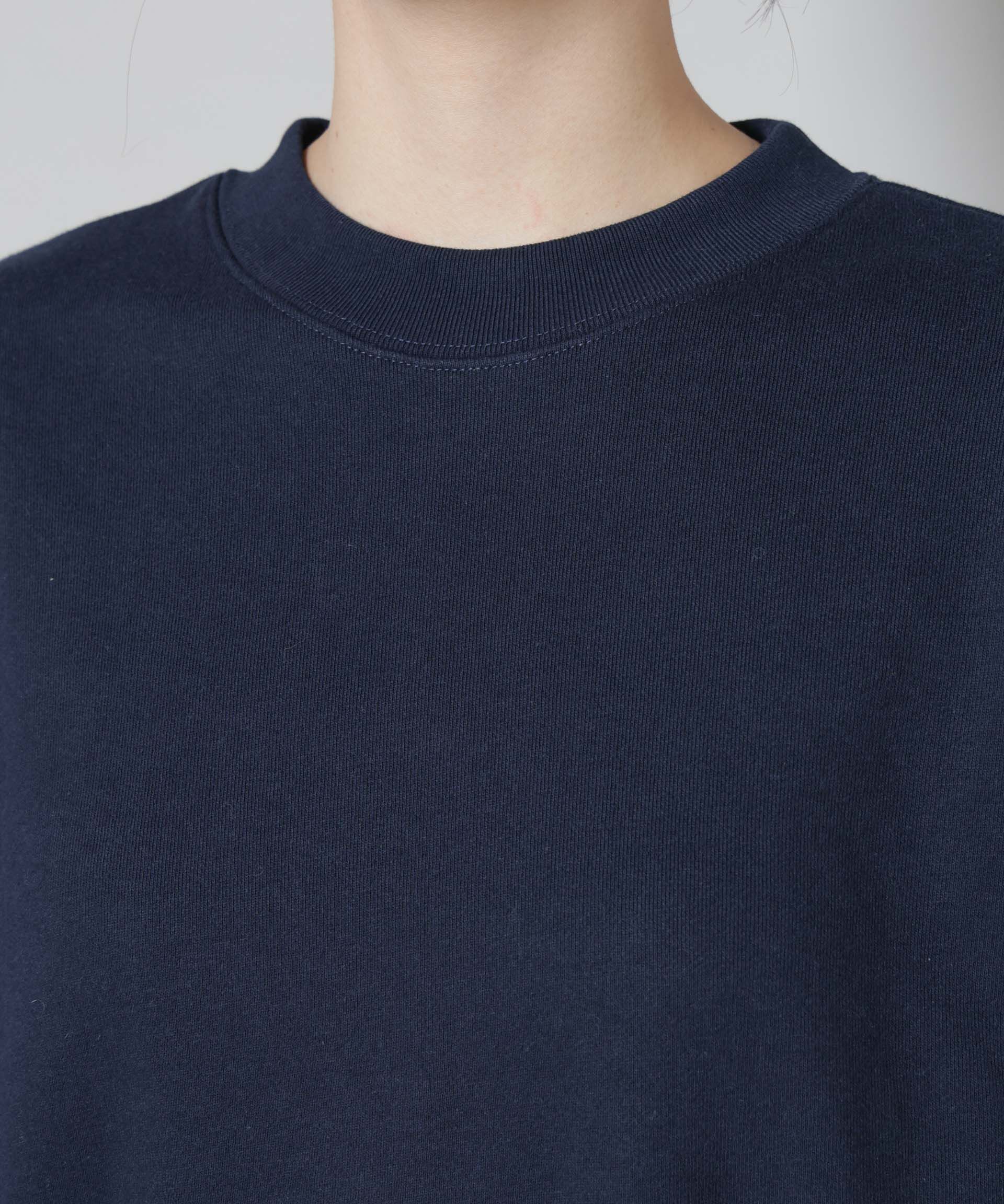 nano･universe「ブロード切替クルーネック裏毛トップス」|Tシャツ・カットソー|