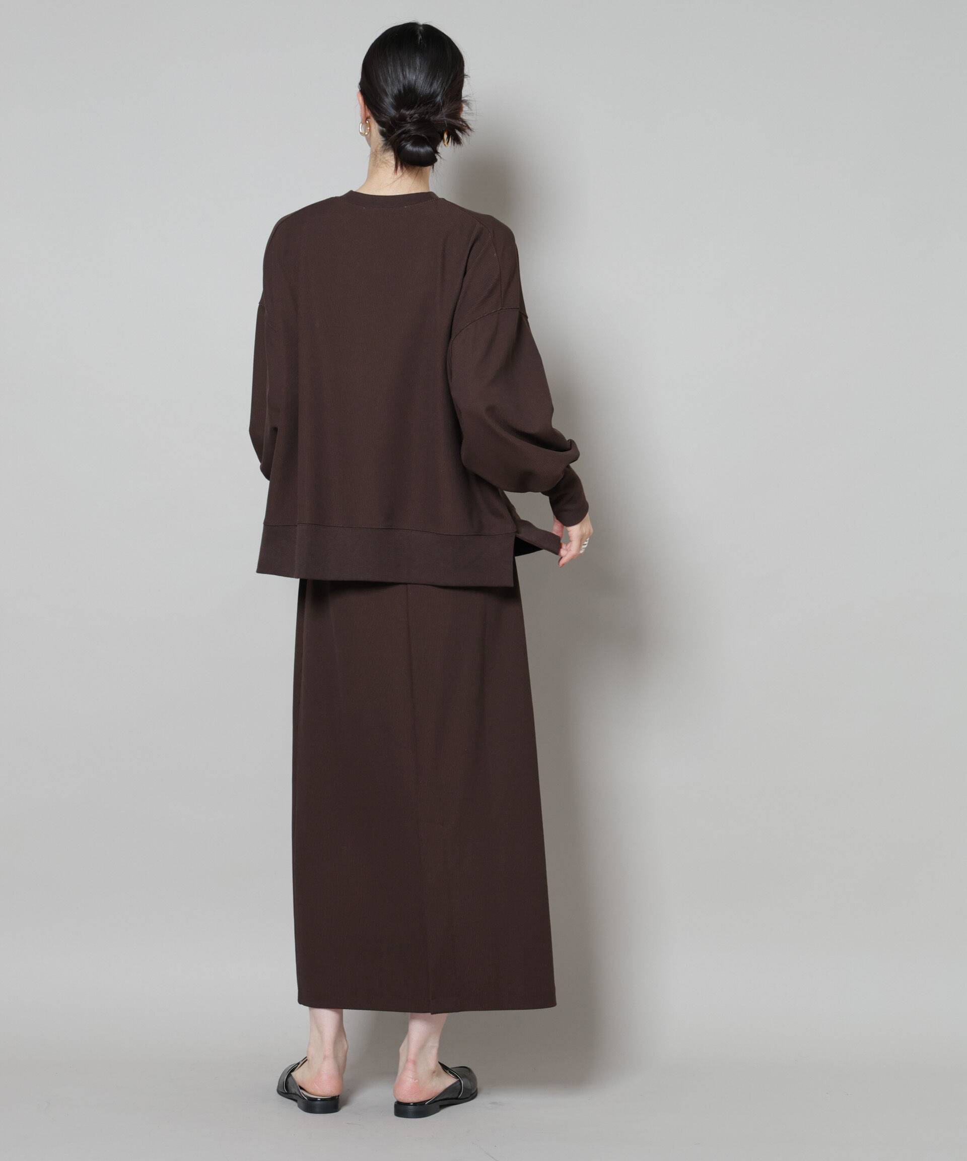 nano･universe「サカリバカットワイドクルーネックトップス(セットアップ可)」|Tシャツ・カットソー|