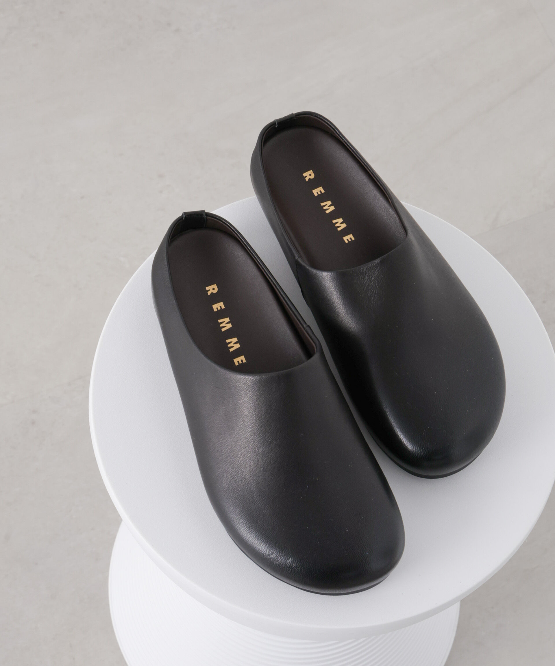 nano･universe「REMME/シープレザースリッポン」|ビジネス・ドレスシューズ|ブラック